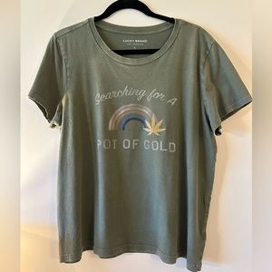 Lucky Brand Searching for a pot of gold Tshirt.  New without tags.  Never worn.